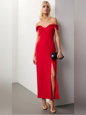 ML Monique Lhuillier VIVIANA CREPE GOWN SIZE 6 MSRP $680